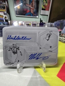 2023 Leaf Vivid 1/1 Dick Butkus Mike Singletary Autodruckplatte #CC-20 Bears - Bild 1 von 2