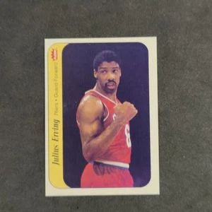 1986-87 Fleer Sticker # 5 Julius Erving NM Philadelphia 76ers HOF - Bild 1 von 3