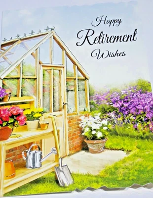 On Your Retirement Card by Heartstrings Cards. Garden Theme. - Image 1 of 3
