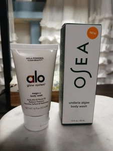OSEA Undaria Algae Body Wash TRAVEL SIZE 1.5OZ + ALO Mega C Bodywash 1.6oz - Picture 1 of 1