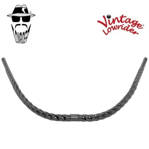 VINTAGE LOWRIDER TWISTED MOON BICYCLE HANDLEBAR 25.4mm BLACK, BEACH CRUISER BARS - Picture 1 of 1