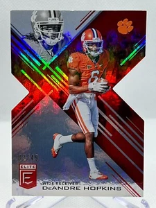 DEANDRE HOPKINS 2017 Donruss Elite Collegiate #25 RED Die-Cut Parallel /49 - Picture 1 of 2