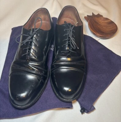 Bostonian Black Leather Classics First Flex Cap Toe Dress Shoes, 10 M -Lace Up - Image 1 of 4
