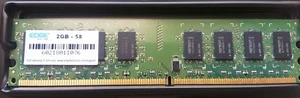 Edge 2GB (1x2GB-58) PC2-6400 DDR2-800 Desktop DIMM Memory RAM 2GB-58 - Picture 1 of 6