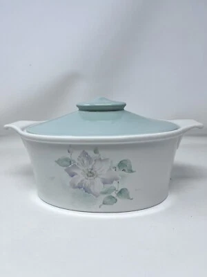 "Cazuela Portmeirion The Seasons Collection con tapa 12"" X 8"" usada en excelente estado Inv#23" Foto 1 de 4