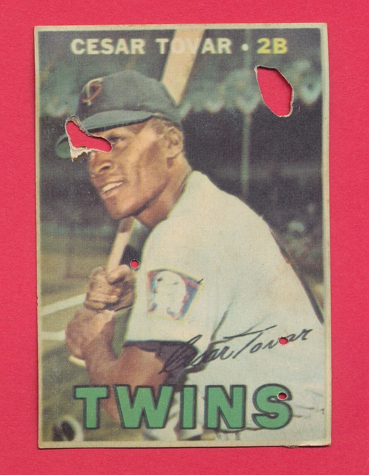 VENEZUELAN CESAR TOVAR 1967 VENEZUELA TOPPS #191 RARE/POOR FILLER MLB *TPHLC-317 - Image 1 of 2