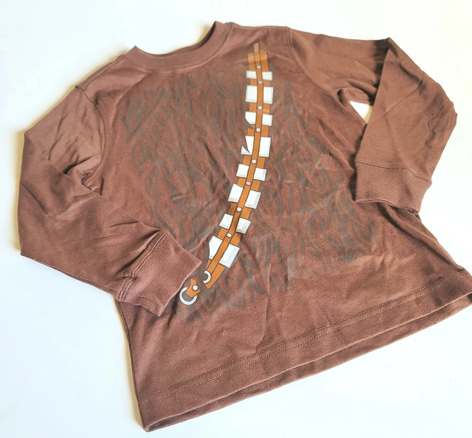 Camisa mastigável Gymboree masculina tamanho 7-8 Star Wars Chewbacca nova com etiquetas - Imagem 1 de 1