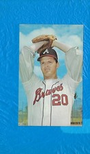 CLAY CARROLL 1968 DEXTER PRESS POSTCARD ATLANTA BRAVES ! ! 