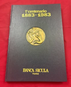 Banca Sicula TRAPANI Libro con medaglia in bronzo centenario bancario - Imagen 1 de 9
