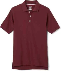 French Toast Short Sleeve Polo Shirt Burgundy 13706 XL (14/16) SA9084K Boys - Picture 1 of 7