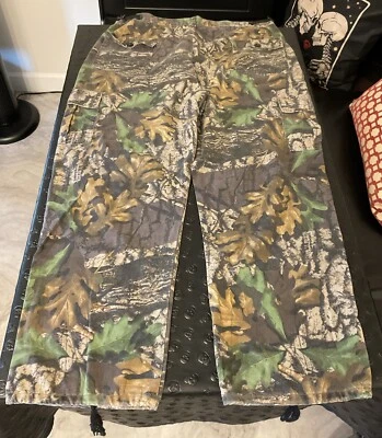 Jerzees Outdoor Camo Cargo Pants & Long Sleeve Shirt XL “BIG WOODS” - Image 1 of 4