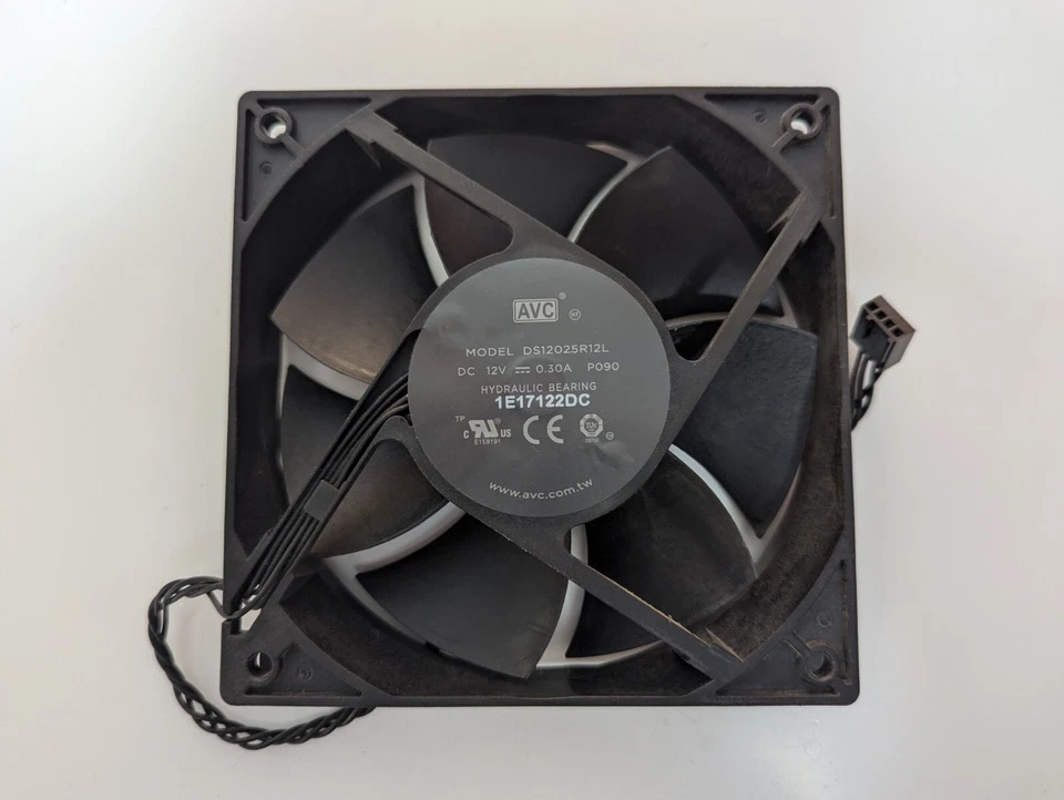 HP OMEN 880 DS12025R12L Front Case Fan Assembly 4 pin original used - Image 1 of 3