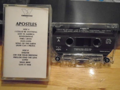 RARE ADVANCE PROMO Apostles CASSETTE TAPE hard rock 1991 TRAIN Stream Harlow ! - Image 1 of 2