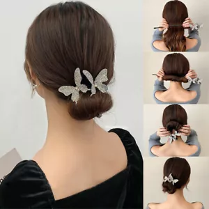 Fashion Lazy Butterfly Hairpin Bun Maker Twist Headband Hair Accessories Women🎀 - Picture 1 of 15