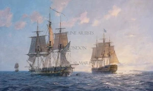 GEOFF HUNT The Toulon Blockade Signed Ltd Edition on Paper Surprise & Victory - Picture 1 of 1