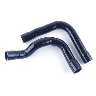Black Silicone Radiator Hose Kit Fit 1991-1999 BMW E36 Z3/318I/IC/IS/TI M42/M44 - Image 1 of 4