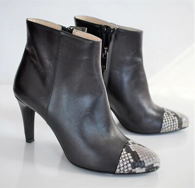 $450 New BRUNO MAGLI *SUELO* Black Nappa Leather BOOTIE Boots EUR-36.5 US-6.5 - Image 1 of 4