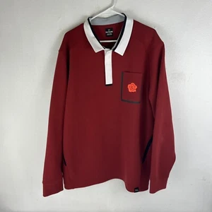 Under Armour Rose Collection Men Long Sleeve Polo Shirt Size 2XL Rugby - Picture 1 of 6