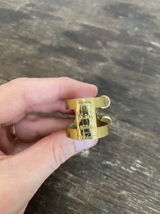 Vintage D. Bonade Gold Alto Saxophone Ligature NICE FREE SHIPPING!! - Picture 1 of 7