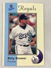 1994 Kansas City Life Insurance Royals Police Baseball Card-Billy Brewer