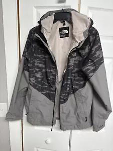 The North Face Jacke Damen grau-schwarz Large Regen Kapuze Dryvent Full Zip gebraucht - Bild 1 von 9