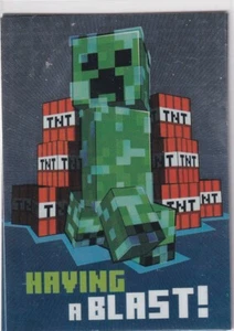 Tarjeta coleccionable Panini Minecraft Time to Mine n.º 34 ¡Tener una explosión! - Imagen 1 de 2