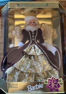 Muñecas Barbie Happy Holidays edición especial 1996 #15646 cuarta en una serie - Imagen 1 de 21