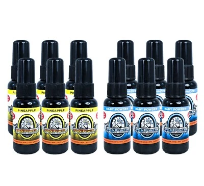 BLUNTPOWER 6-Pack Blunt Power Spray, 1.5 OZ Scented Oil Car Air Freshener CHOOSE YOUR SCENT