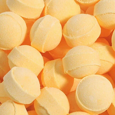 BATH BUBBLE AND BEYOND Lemon Vegan Mini Scented Bath Bombs Marbles Chill Pills Fizzies Fizzes Gift Set