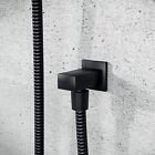Connecteur mural noir carré mat caché tuyau de douche sortie coude