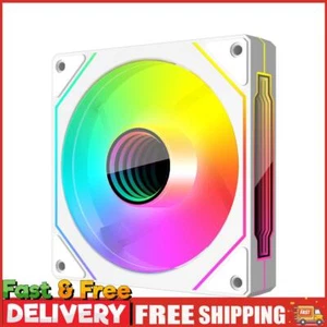 12cm ARGB 5V 3Pin 4 Pin PWM CPU Case Cooling Fan Infinity Mirror(White Reversed) - Afbeelding 1 van 9