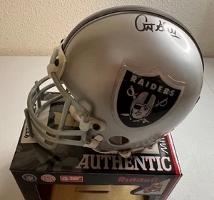 Art Shell Signed Oakland Raiders Riddell Mini Helmet Autograph Auto Beckett BAS - Picture 1 of 4