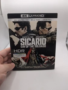 Sicario Day of the Soldado 4K Ultra HD Bluray/Bluray w/ OOP Slipcover - Foto 1 di 5