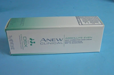 Crema de manos correctora de manchas AVON Anew Clinical Absolute Even Age FPS15 NUEVA EN CAJA Foto 1 de 4