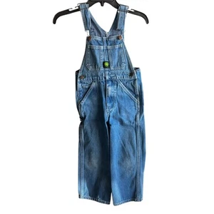 JOHN DEERE denim blue jean coveralls overalls kids 6R - Picture 1 of 9