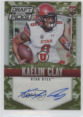 2015 Panini Prizm Collegiate Draft Picks Camo /199 Kaelin Clay Rookie Auto RC - Image 1 of 2