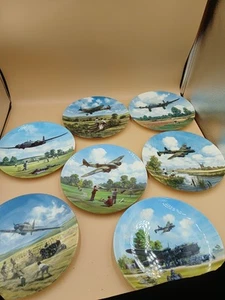 Lancaster Bomber Coalport Collectors Plate "ALL SYSTEMS GO" 7x plates - Picture 1 of 7