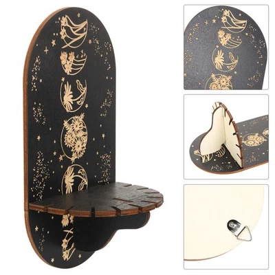  2 Pcs Mensola Espositiva Scaffale Espositore Squisito Stand Di Cristallo - Imagen 1 de 4