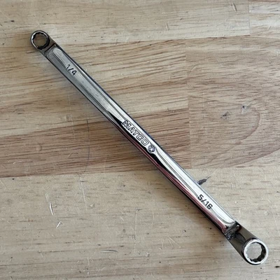 Matco 1/4" x 5/16" Deep Offset Double Box End Wrench 12 Point RBDL810 USA - Image 1 of 4