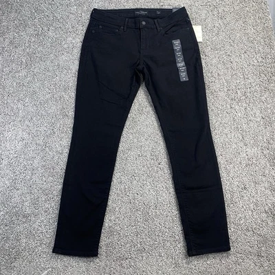 Pantalones de mezclilla ajustados Lucky Brand Lolita para mujer 8/29 negros tiro medio calce curvilíneo nuevos con etiquetas 31x29 Foto 1 de 4