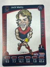 2012 AFL Team Coach Magic WildCard MW11 Jack Watts Melbourne