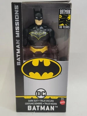 Boneco de ação 6" Dark Suit Batman - DC Batman Missions - Novo na caixa - GCK98 - Imagem 1 de 2