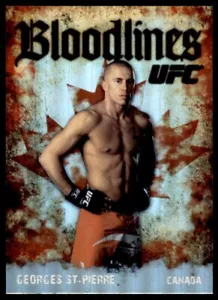 2009 TOPPS UFC BLOODLINES GEORGE ST-PIERRE CANADA #BL-5 INSERT - Picture 1 of 2
