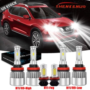 Kit combinado de faros antiniebla altos bajos para Nissan Rogue 2014-2019 6x - Imagen 1 de 12