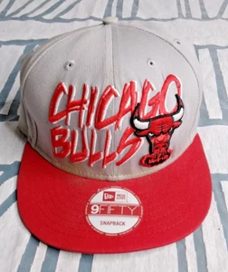 Chicago Bulls Windy City New Era 9Fifty Hombres Madera Dura Clásica Snapback Sombrero - Imagen 1 de 11