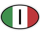 Sticker Oval Flag Code Country I Italy
