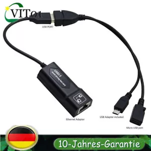 LAN Ethernet Anschluss USB Adapter Kabel für Fire Stick 2nd und Fire TV Cable DE - Bild 1 von 17