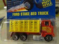 1992 Hot Wheels Ford Stake Bed Truck Col #237 3 Spoke Hub Wheels