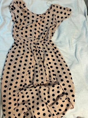 Hermoso Vestido Corto Niñas Monteau Negro y Rosa Talla L Foto 1 de 4