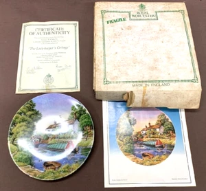 ROYAL WORCESTER LOCK KEEPER'S COTTAGE dekoratives Geschirr 1989 England Retro - Bild 1 von 8
